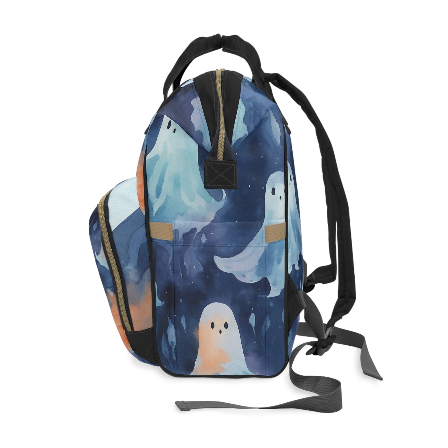Ghosts Blue Multifunctional Diaper Backpack