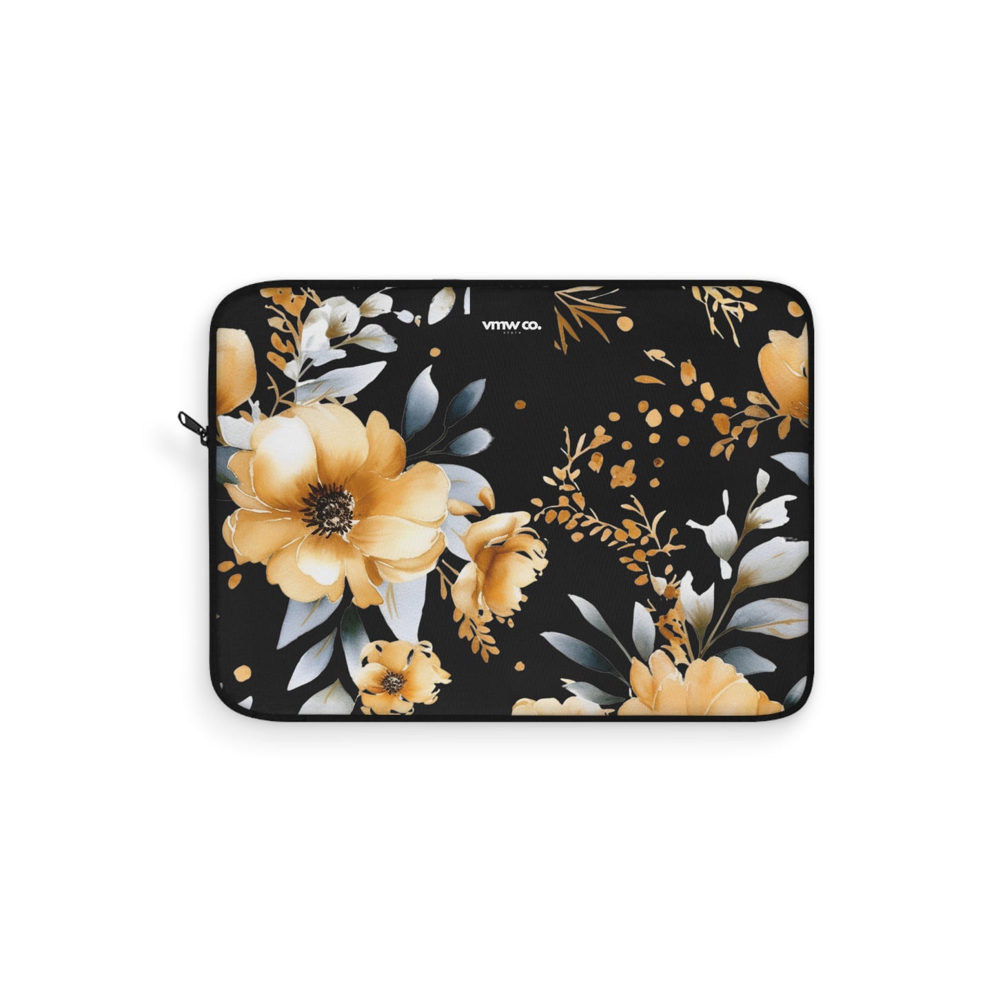 Golden Floral Laptop Sleeve