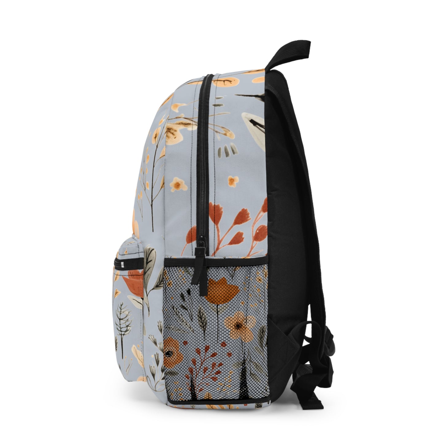 Fall Floral Blue Backpack
