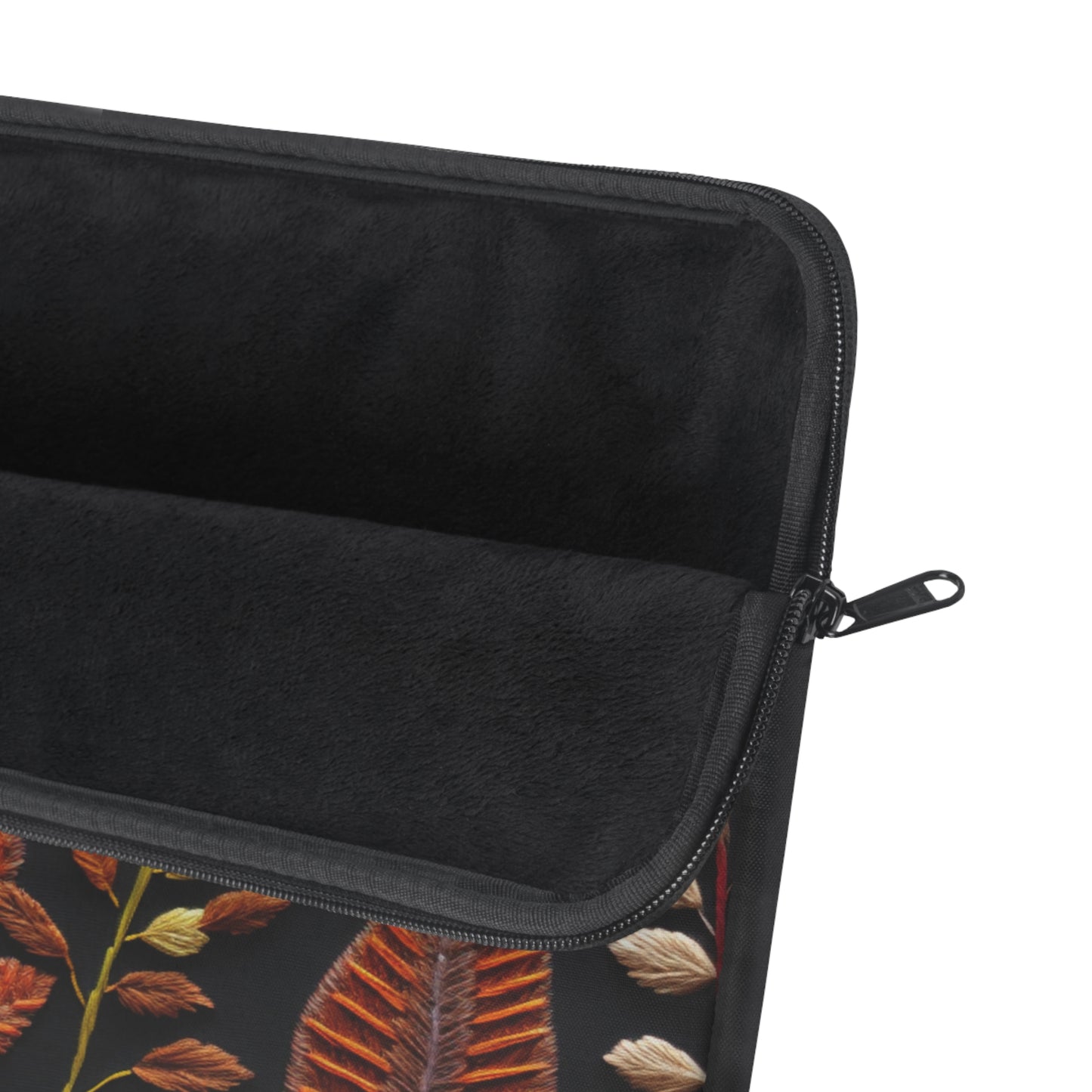 Embroidered Fall Leaves Laptop Sleeve