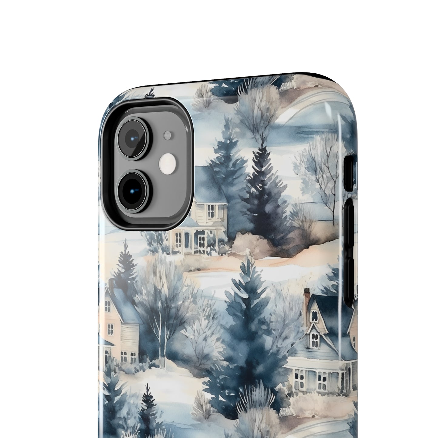 Snowy Village iPhone Tough Phone Cases