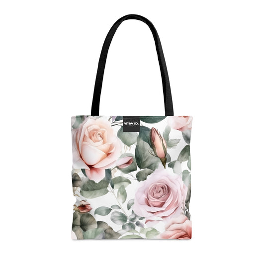 Pink Rose Tote Bag (AOP)