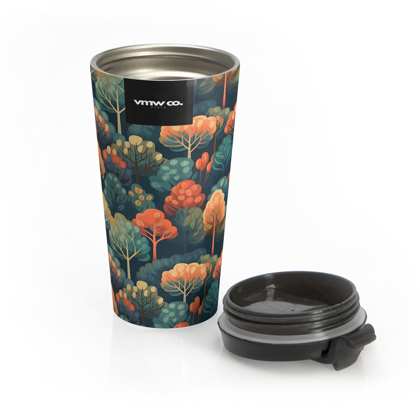 Fall Forest Stainless Steel Travel Mug