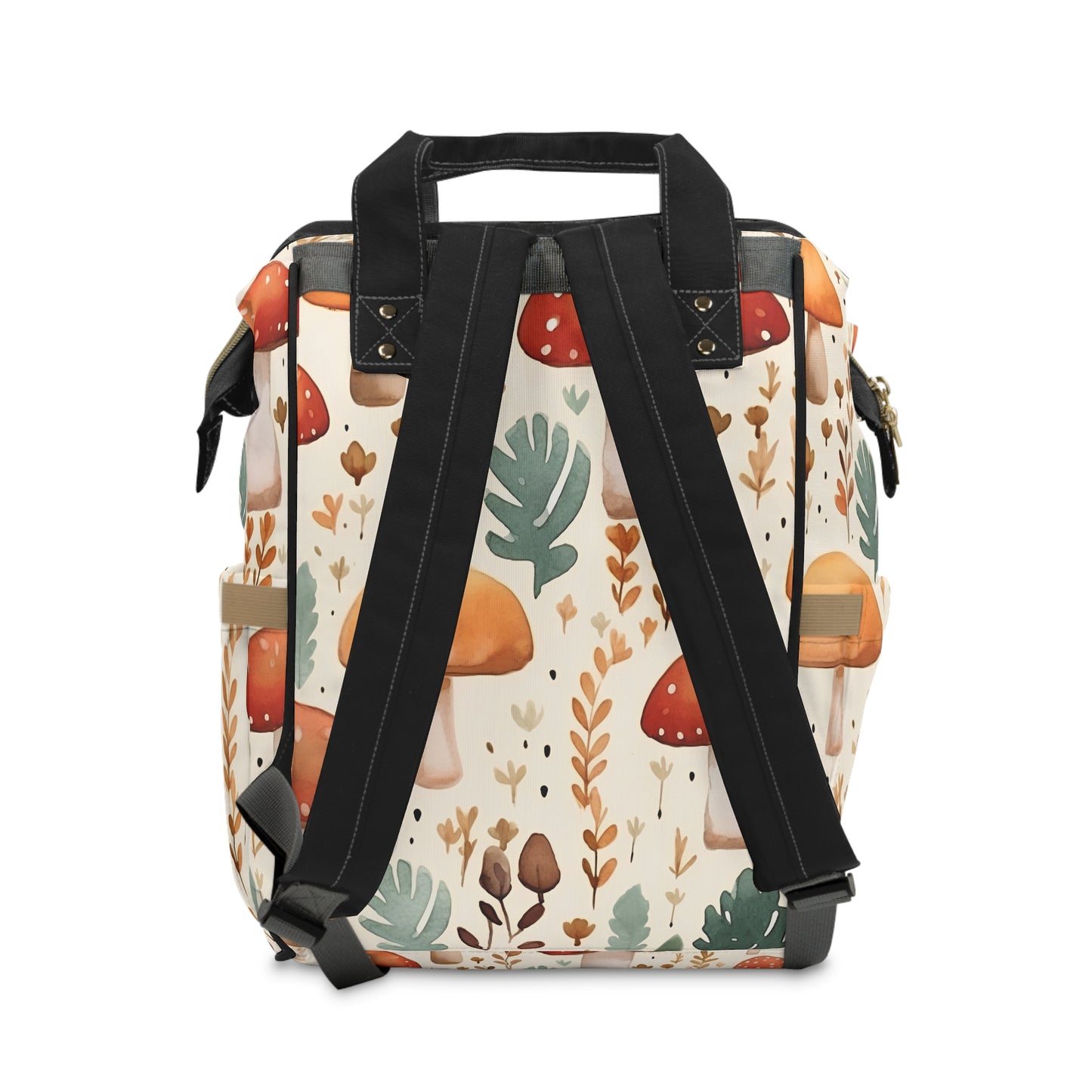 Fall Mushrooms Multifunctional Diaper Backpack