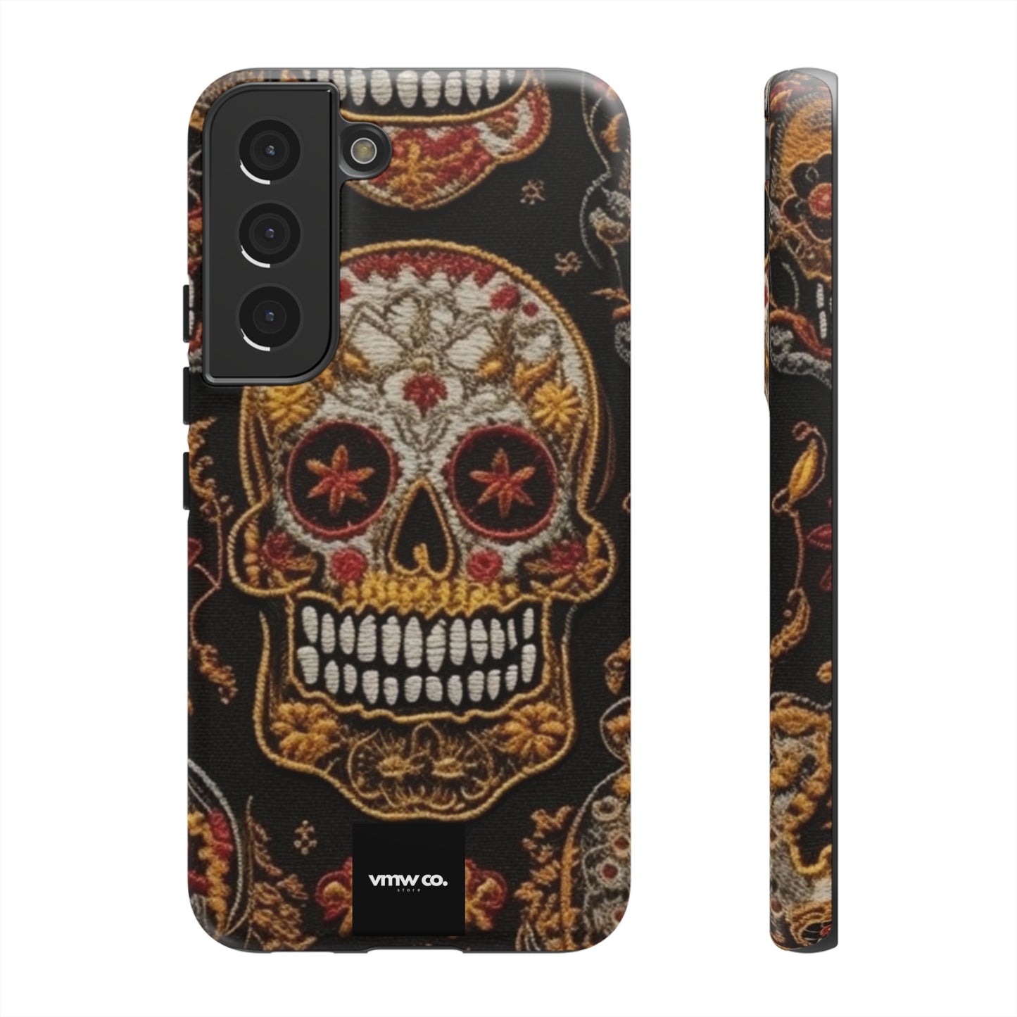 Embroidered Skulls Android Tough Cases