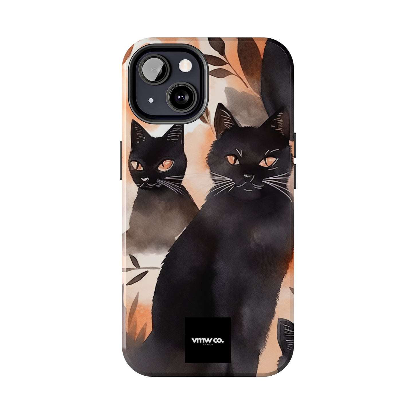 Black Cat iPhone Tough Phone Cases