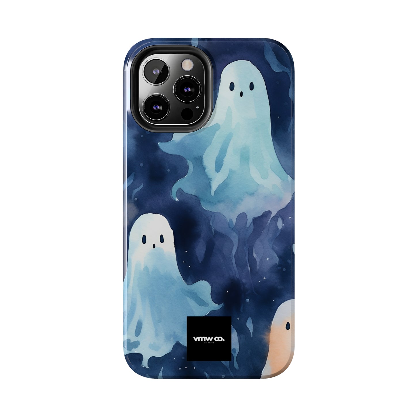 Ghosts Blue iPhone Tough Phone Cases