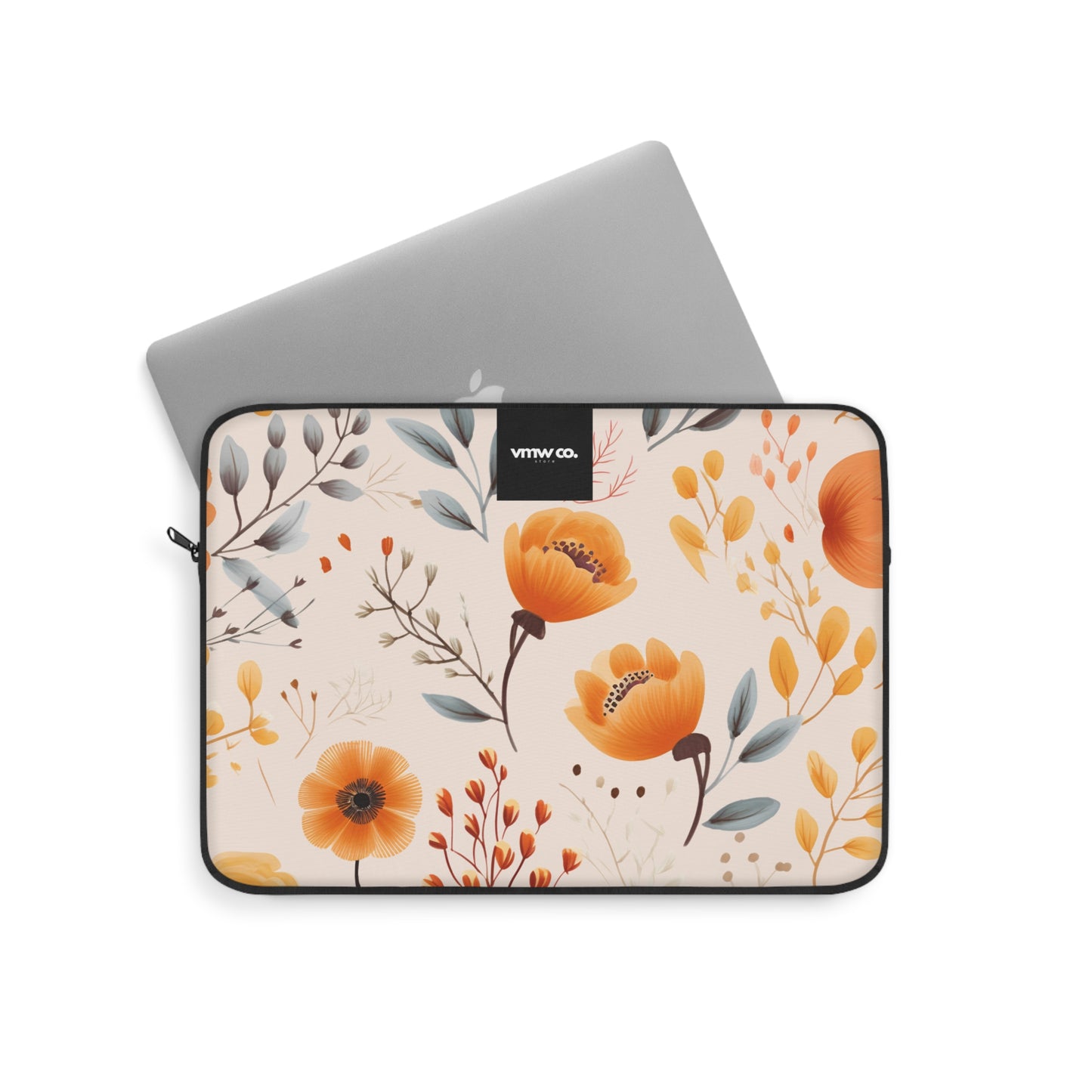 Fall Floral Peach Laptop Sleeve