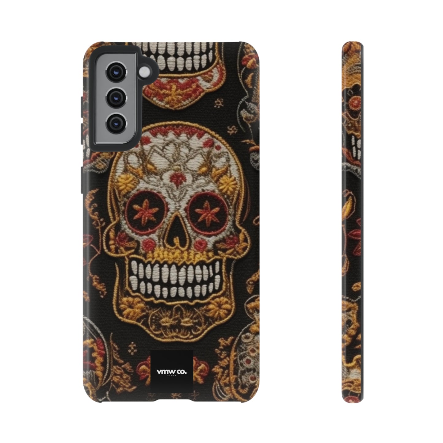 Embroidered Skulls Android Tough Cases