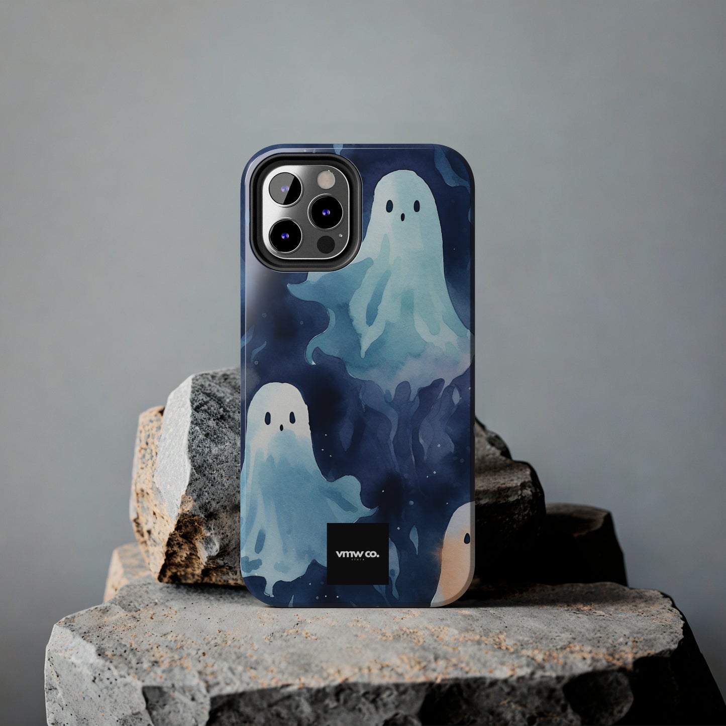 Ghosts Blue iPhone Tough Phone Cases