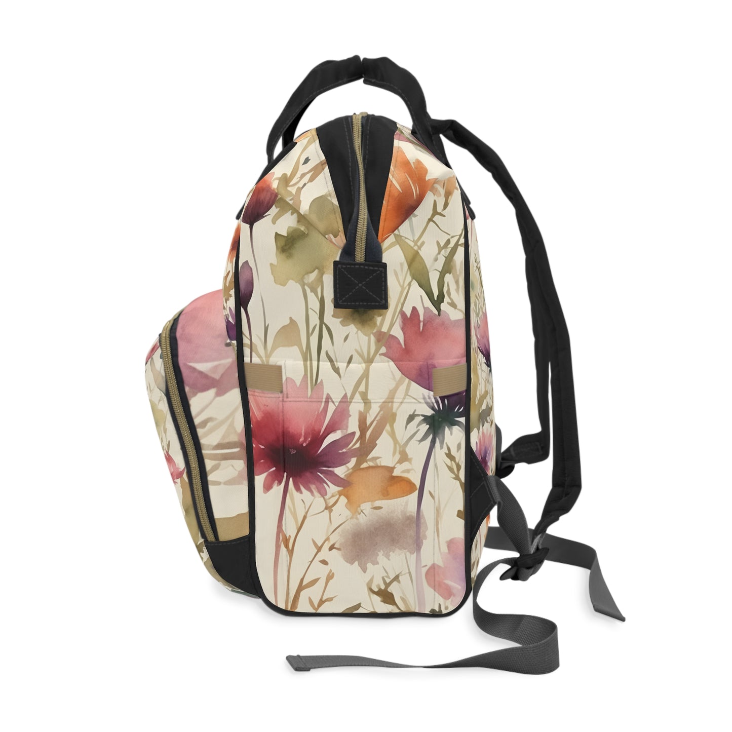 Mystic Bloom Multifunctional Diaper Backpack