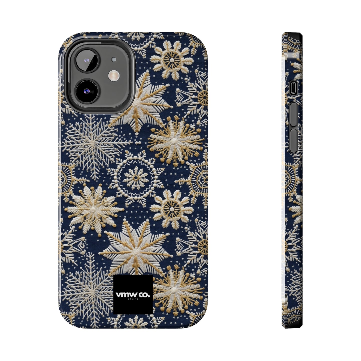 Midnight Snowflake iPhone Tough Phone Cases