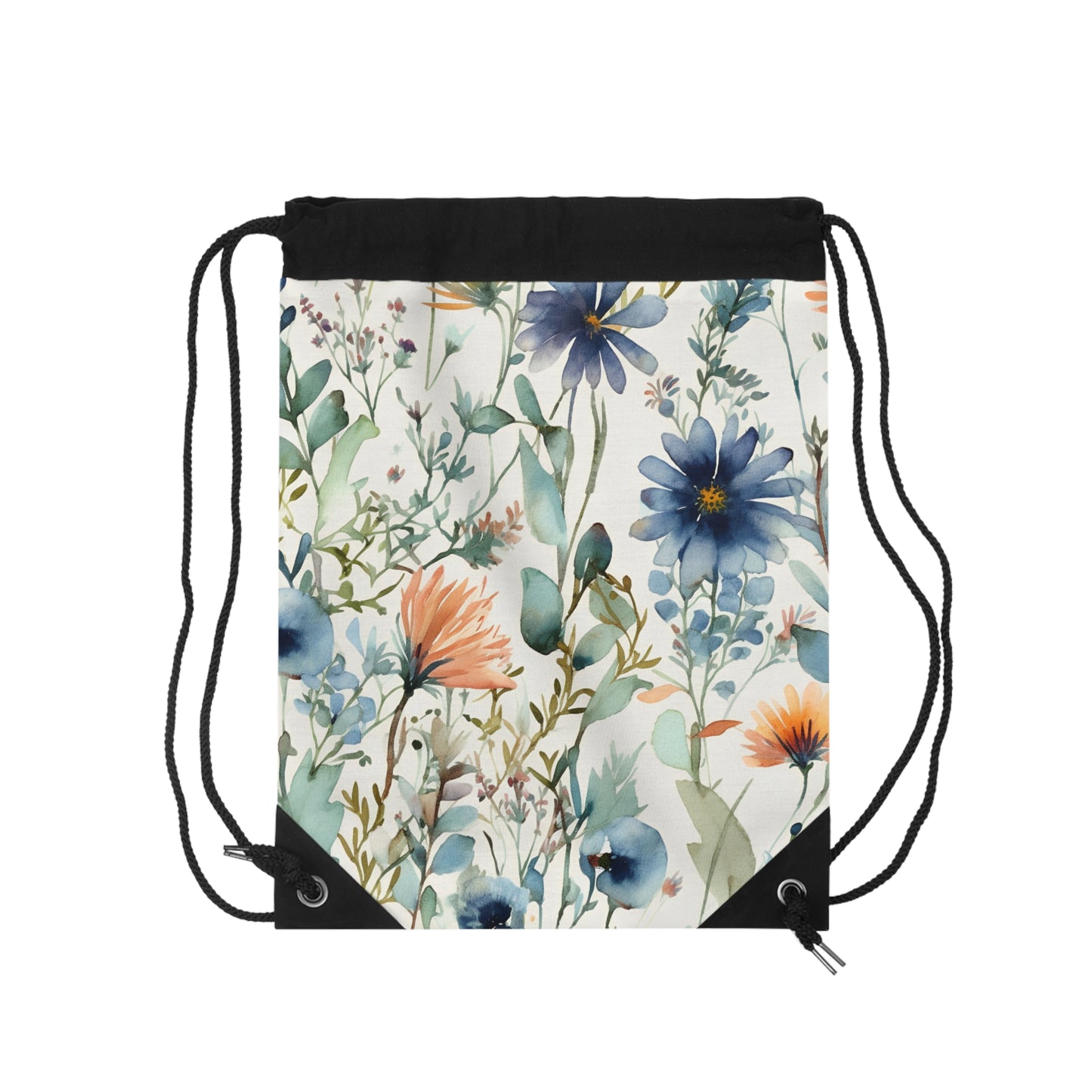 Azure Wilderness Drawstring Bag