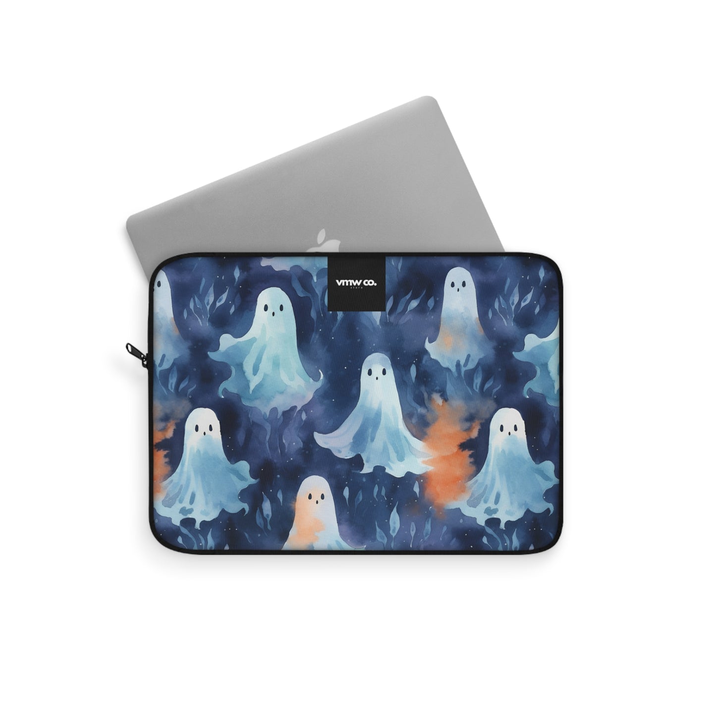 Ghosts Blue Laptop Sleeve