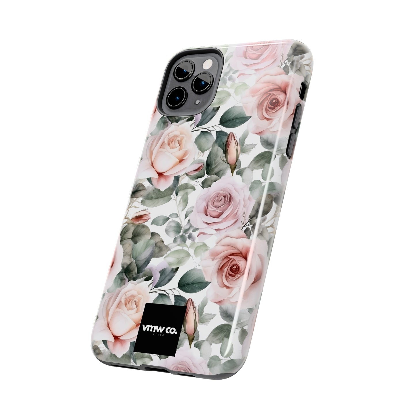 Pink Rose iPhone Tough Phone Cases