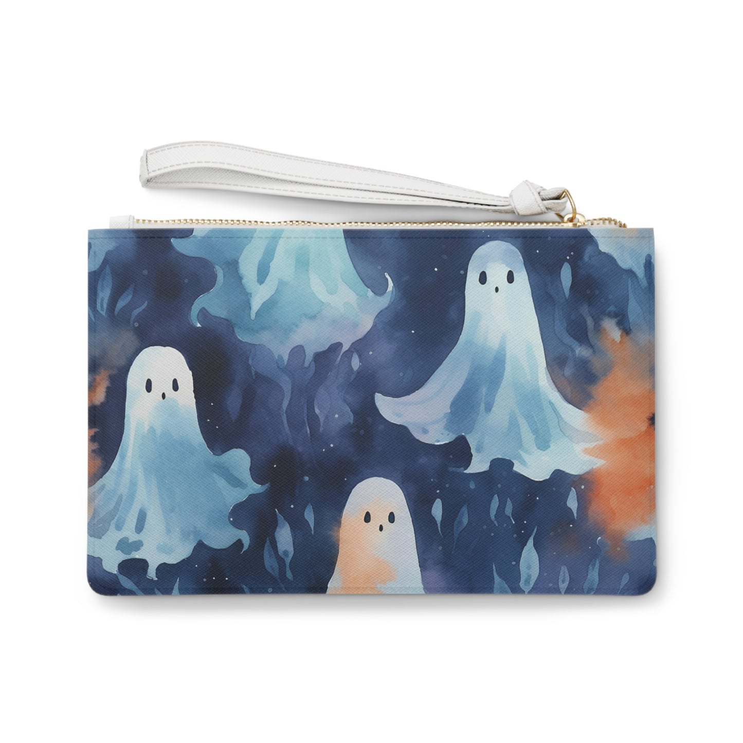 Ghosts Blue Clutch Bag