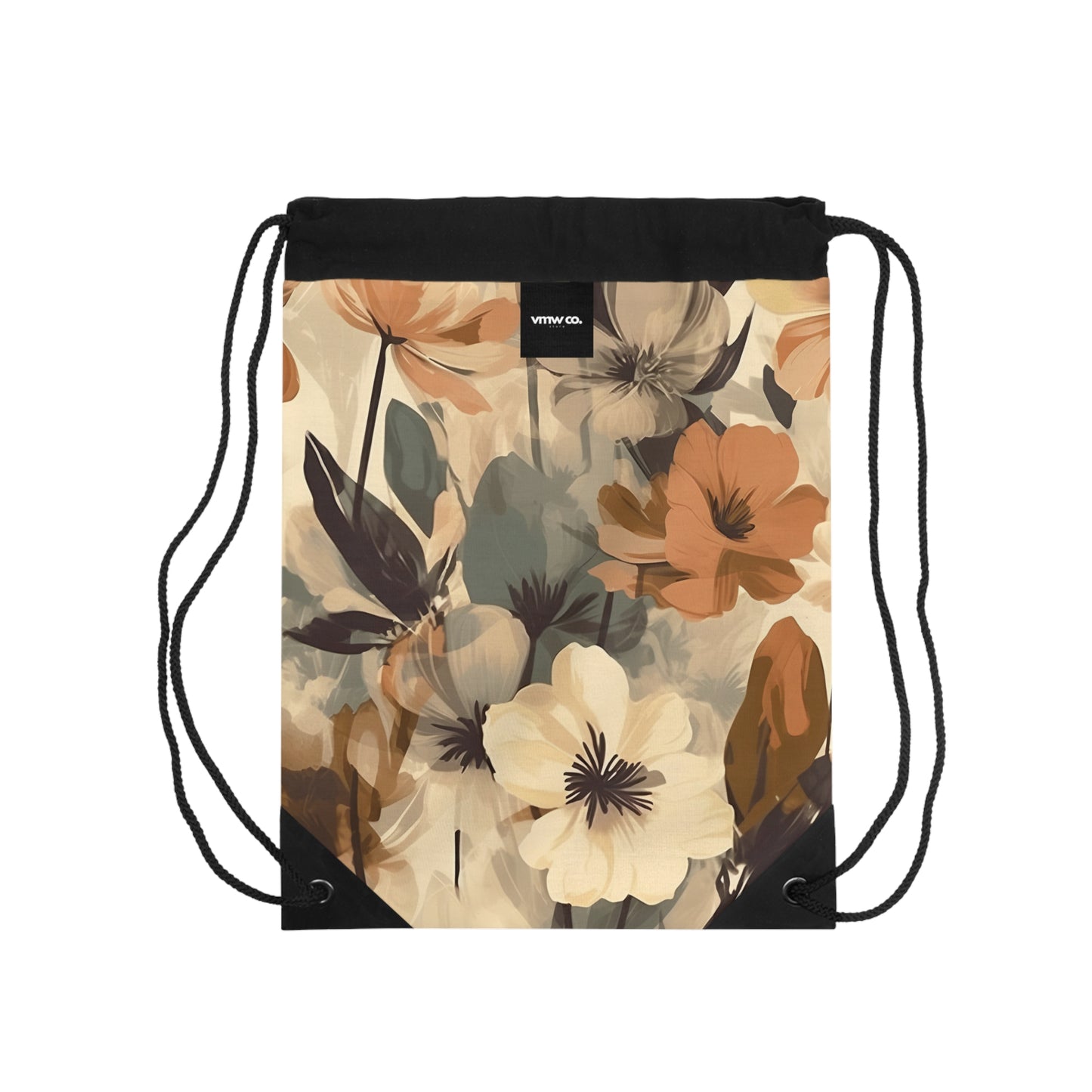 Autumn Floral Drawstring Bag