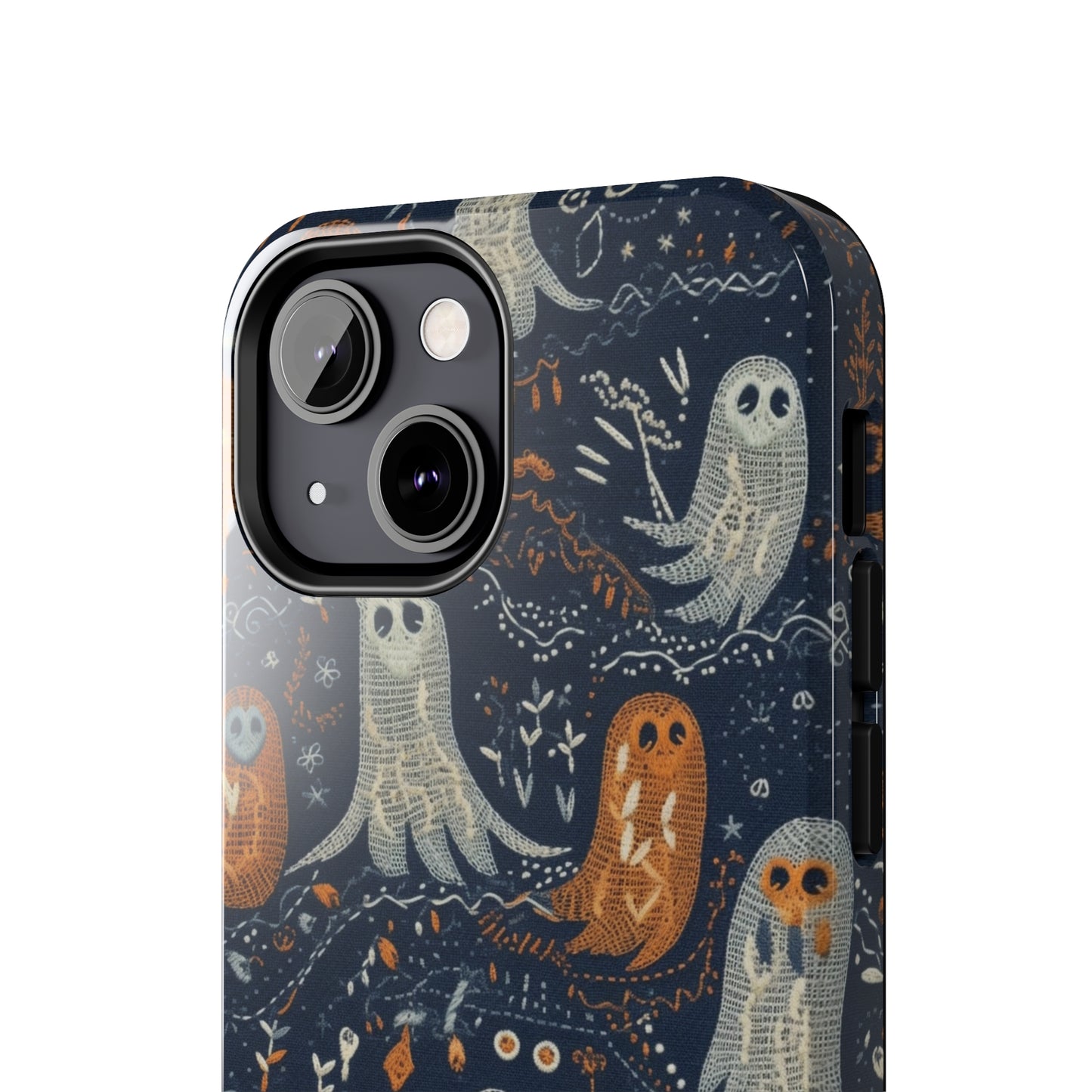 Ghosts Blue and Orange iPhone Tough Phone Cases