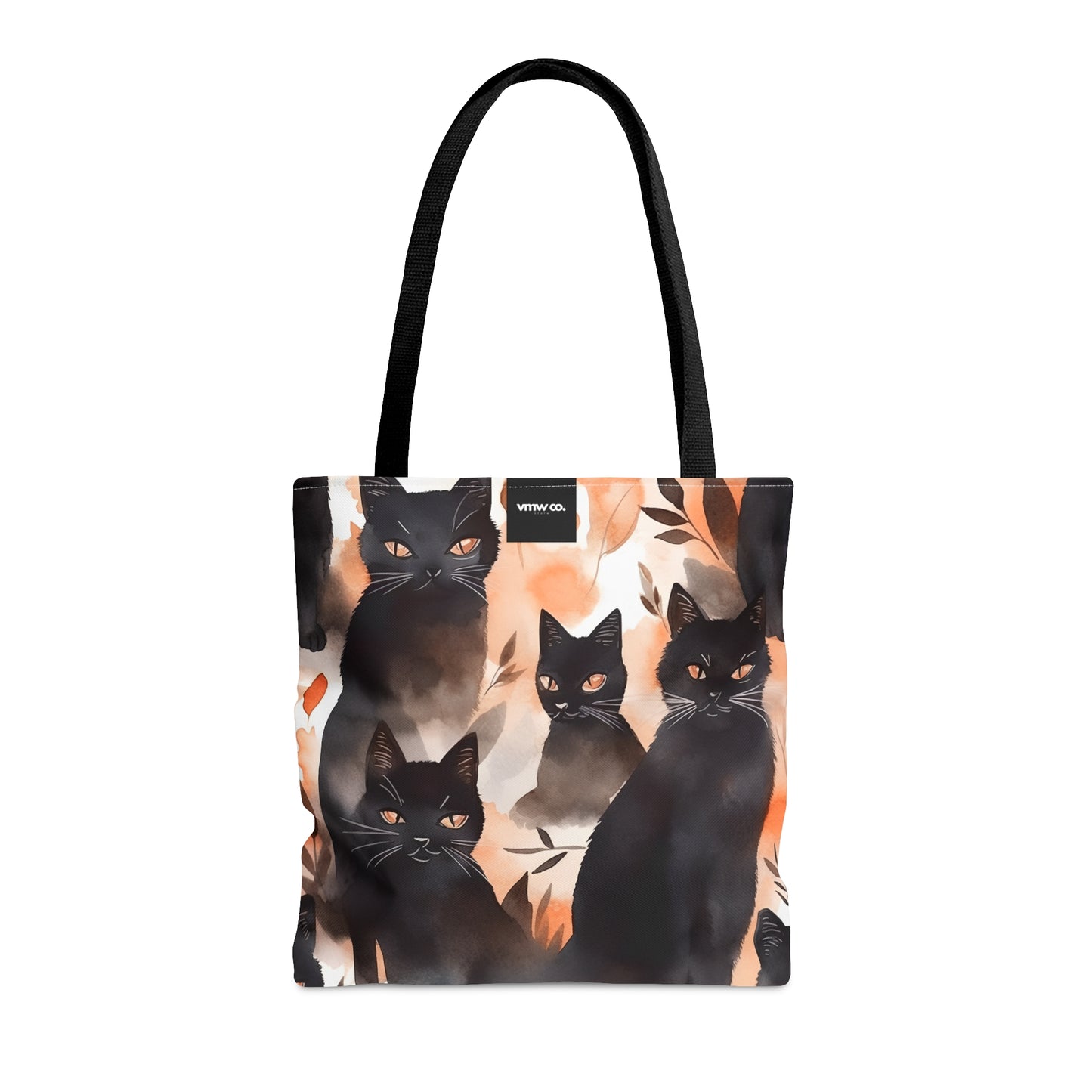 Black Cat Tote Bag (AOP)