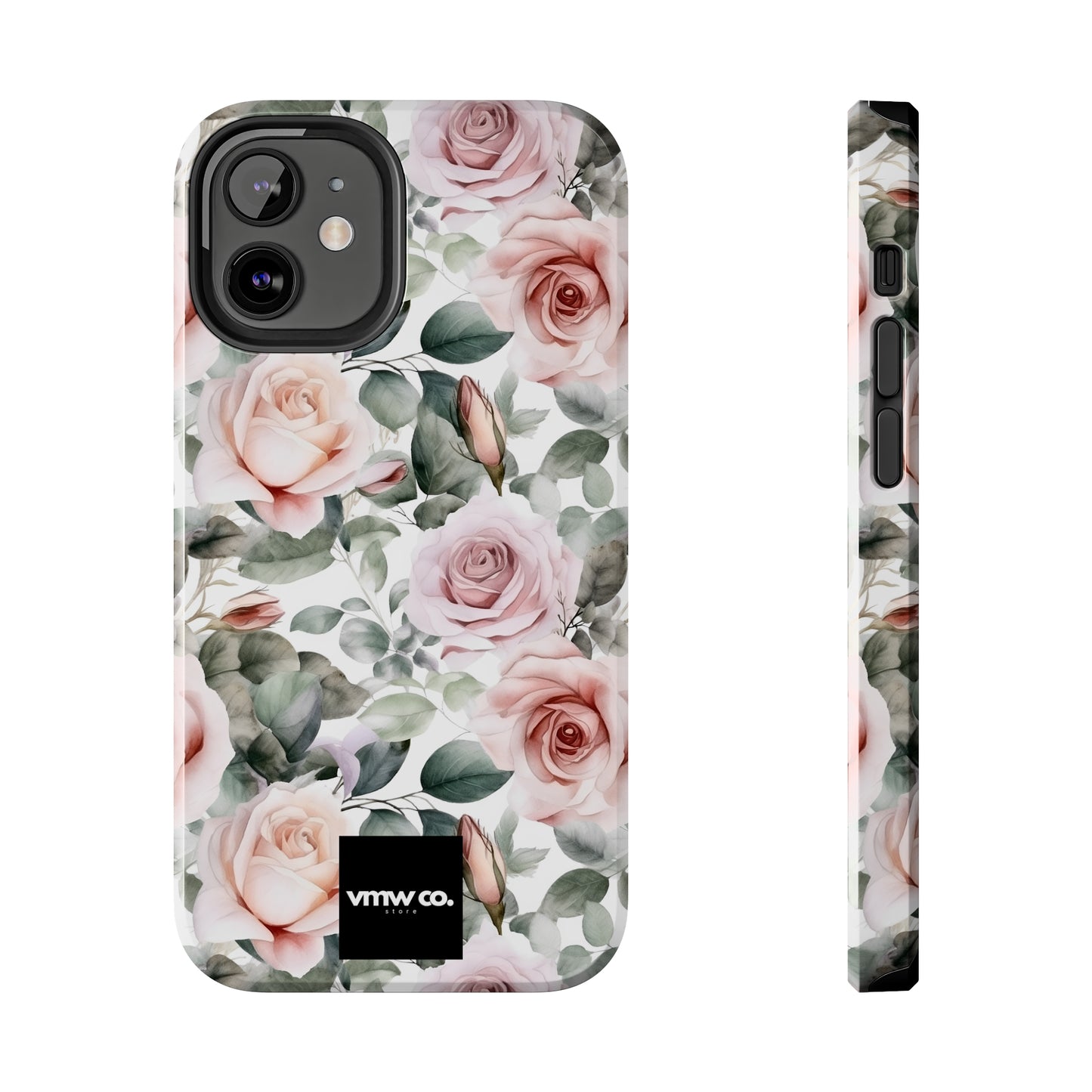 Pink Rose iPhone Tough Phone Cases
