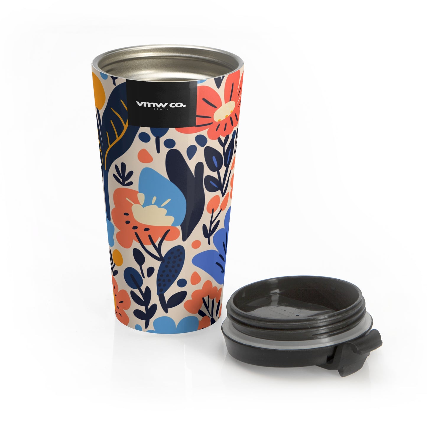 Nordic Bouquet Stainless Steel Travel Mug