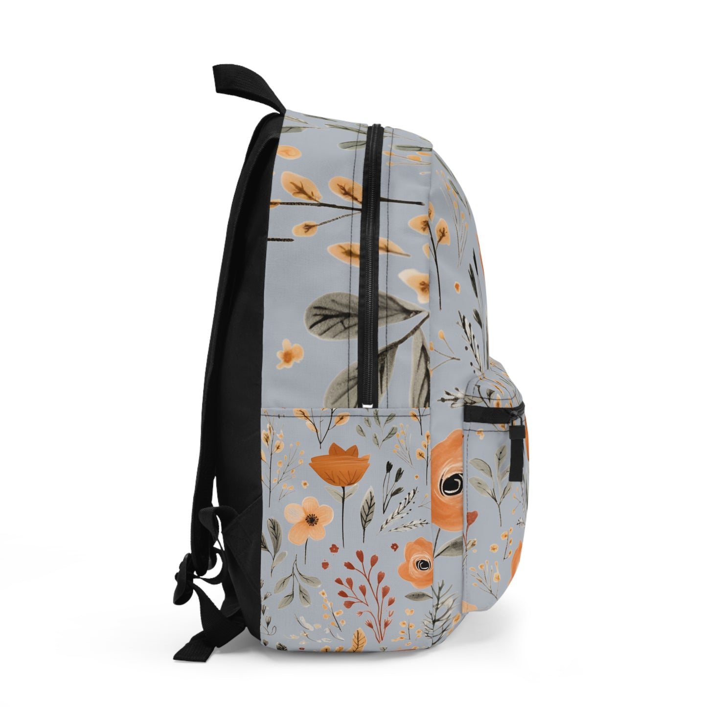 Fall Floral Blue Backpack