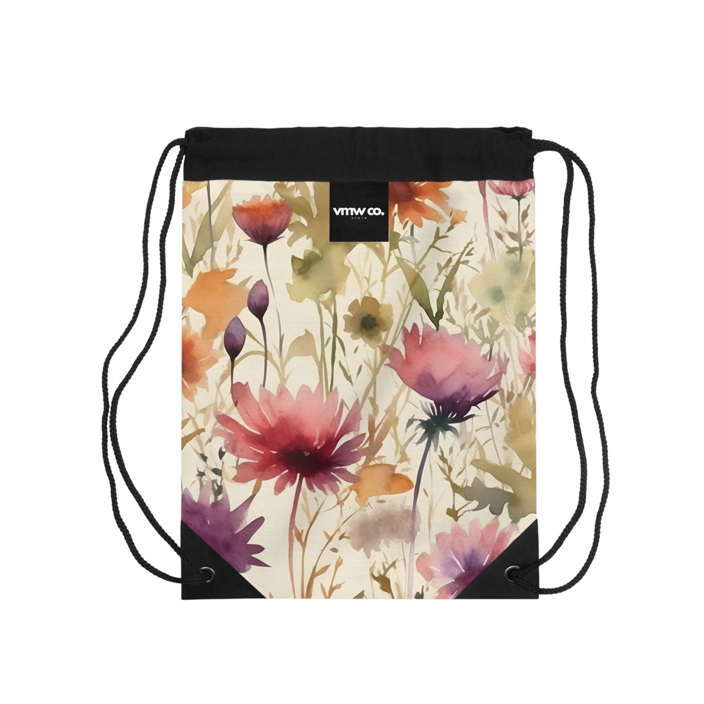 Mystic Bloom Drawstring Bag