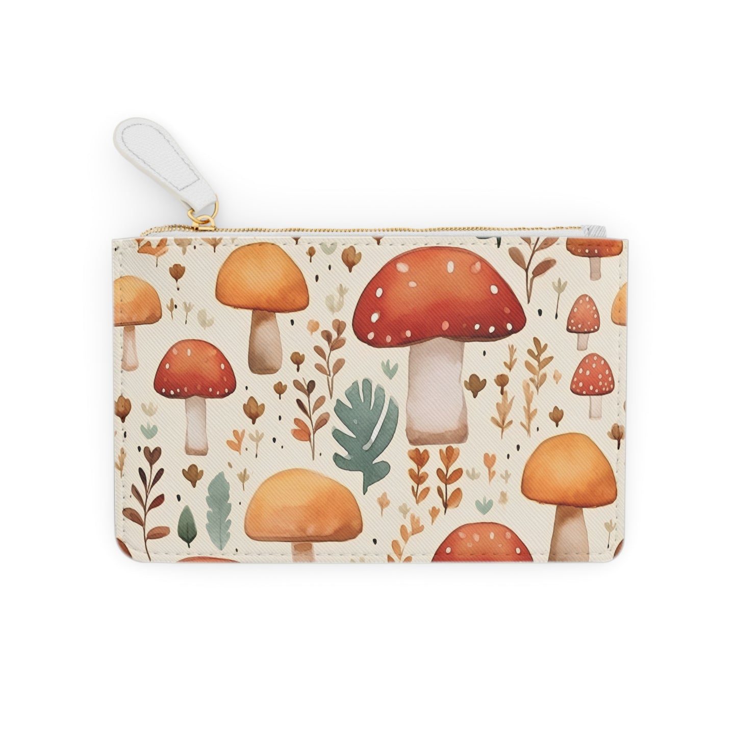 Fall Mushrooms Mini Clutch Bag