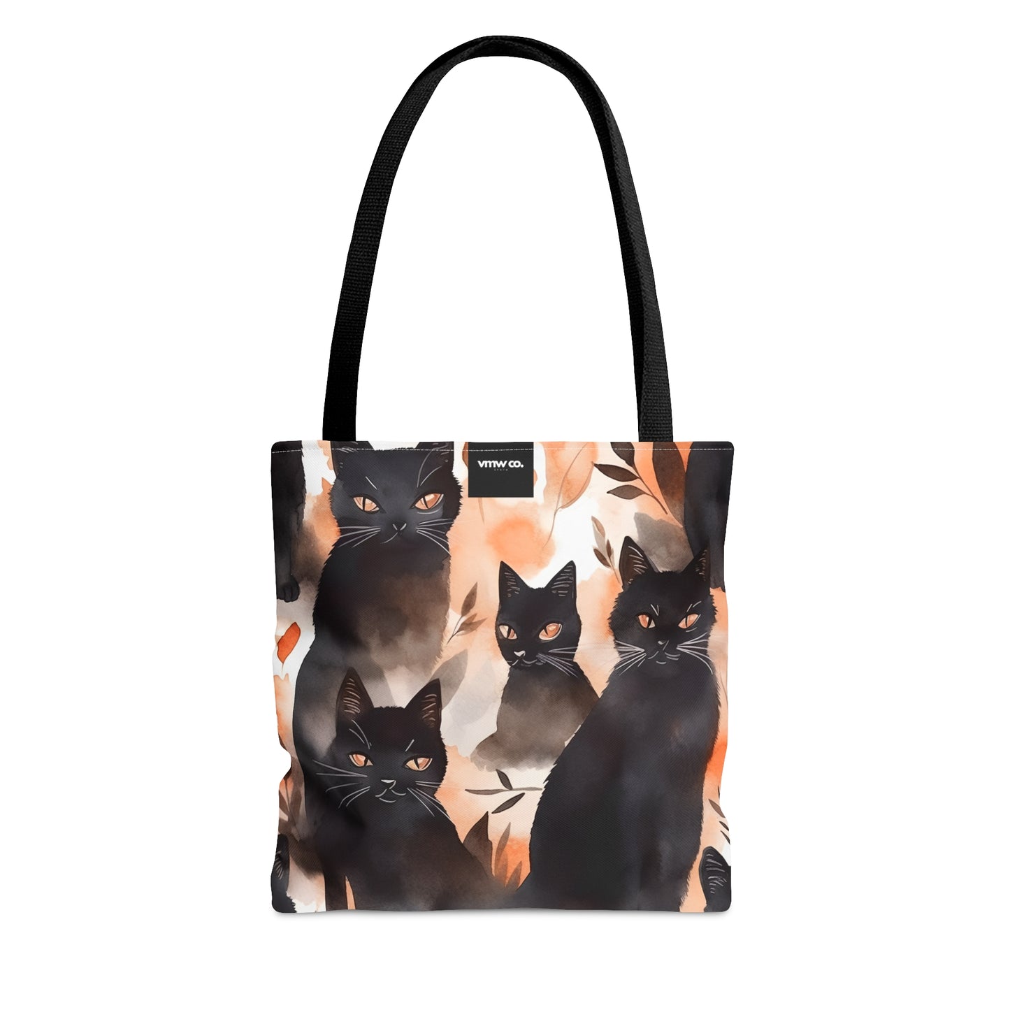 Black Cat Tote Bag (AOP)