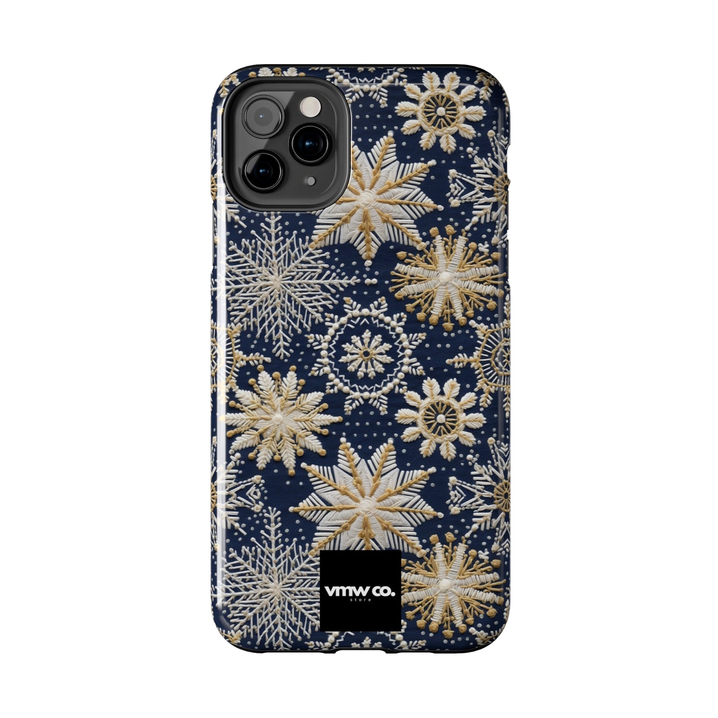 Midnight Snowflake iPhone Tough Phone Cases