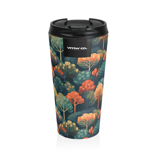 Fall Forest Stainless Steel Travel Mug