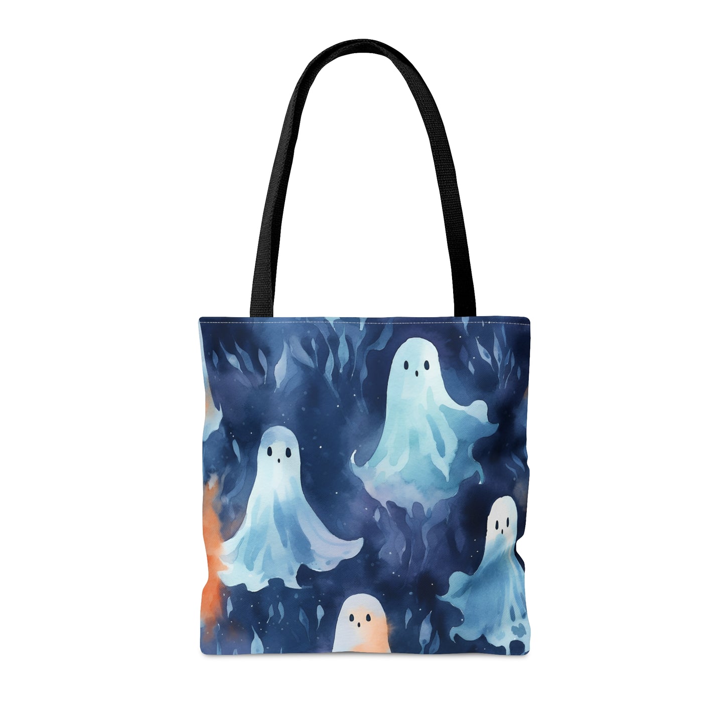 Ghosts Blue Tote Bag (AOP)