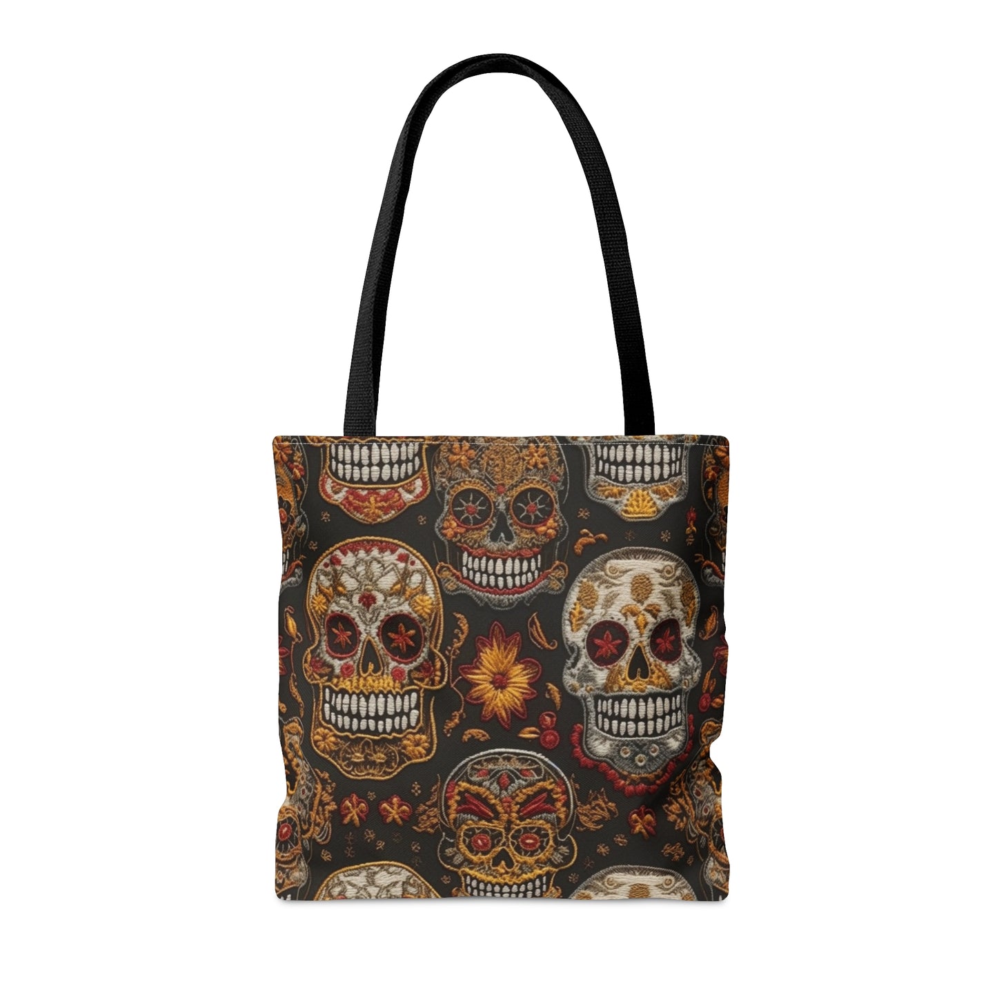 Embroidered Skulls Tote Bag (AOP)